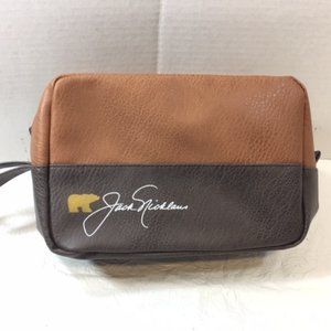 Jack Nicklaus Two-Tone Toiletry Shaving Dopp Bag Shaving Zip Bag Portable Travel